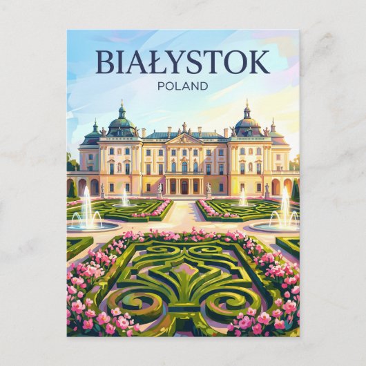 Białystok Polen Briefkaart (Voorkant)