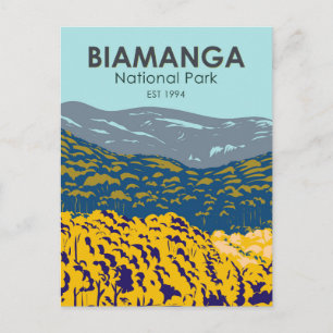 Biamanga National Park Australië Retro Briefkaart