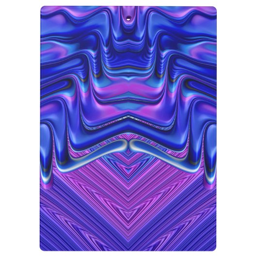 BIANCA ~ 3D! ~ Roze wit en blauw origineel ~ Klembord (Achterkant)