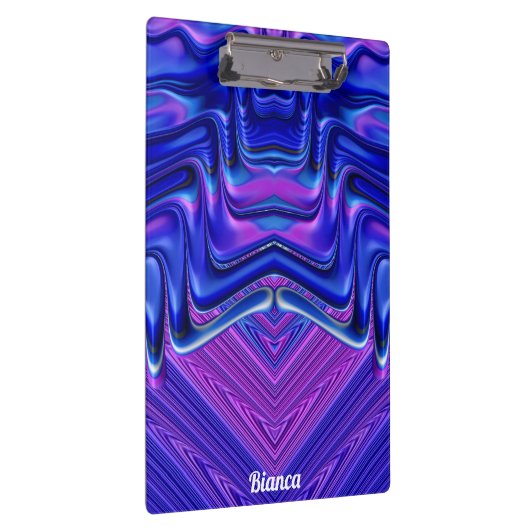 BIANCA ~ 3D! ~ Roze wit en blauw origineel ~ Klembord (Rechts)