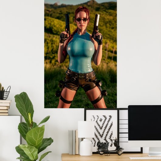 Bianca Beauchamp Latex Cosplay Poster (Thuiskantoor)