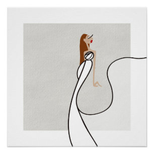 Bianca Bellezza Riviera Nachten Glam Mode Kunst Perfect Poster