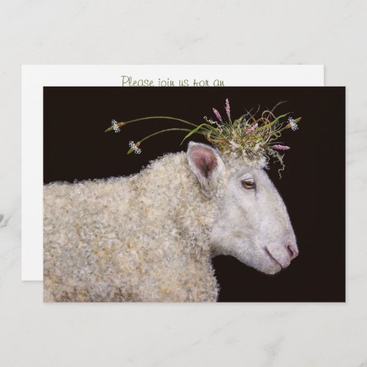 Bianca de uitnodiging van de verlovingspartij voor (Voorkant / Achterkant)