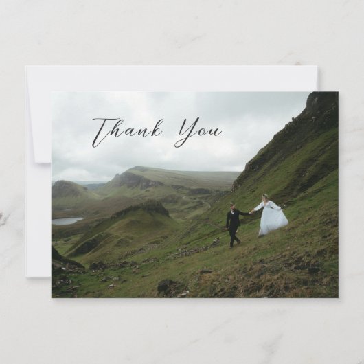 Bianca Elegant Wedding Bedankkaart (Voorkant)