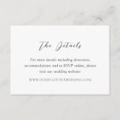 Bianca Elegant Wedding Informatiekaartje (Voorkant)