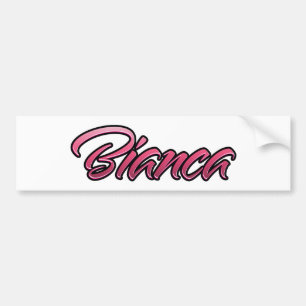 Bianca faded Aufkleber Sticker