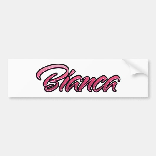Bianca faded Aufkleber Sticker (Voorkant)
