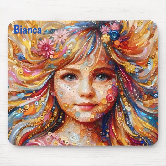 BIANCA ~ Gelukkige verjaardag ~ Sequin Girl ~ Muismat (Voorkant)