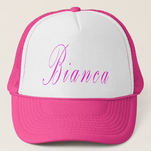 Bianca Girls Name Logo, Trucker Pet (Voorkant)