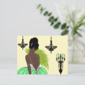 Bianca in Groen - Briefkaarten (Staand voorkant)