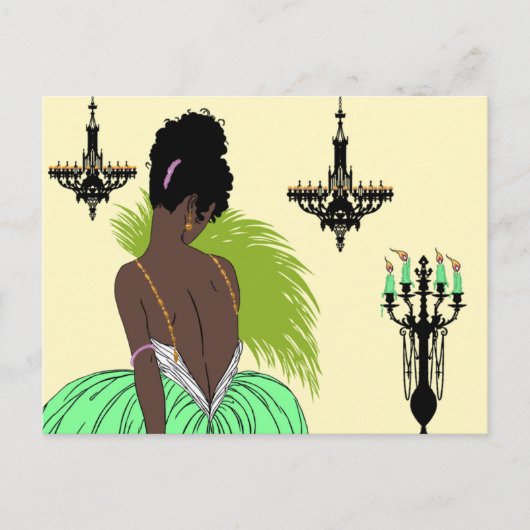 Bianca in Groen - Briefkaarten (Voorkant)