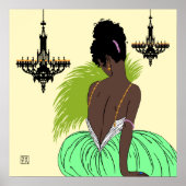 Bianca in Groen - Prints/Posters Poster (Voorkant)