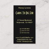 Bianca in Groen - Visitekaartjes (Achterkant)