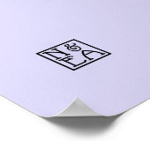 Bianca in Lila - Prints/Posters Poster (Hoek)