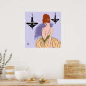 Bianca in Lila - Prints/Posters Poster (Keuken)