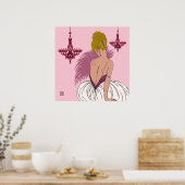 Bianca in roze - Prints/Posters Poster (Keuken)