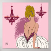 Bianca in roze - Prints/Posters Poster (Voorkant)