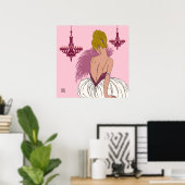 Bianca in roze - Prints/Posters Poster (Thuiskantoor)