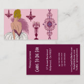 Bianca in roze - Visitekaartjes (Voorkant / Achterkant)