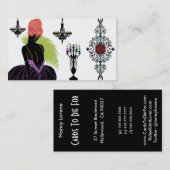 Bianca in zwart-wit - Visitekaartjes (Voorkant / Achterkant)