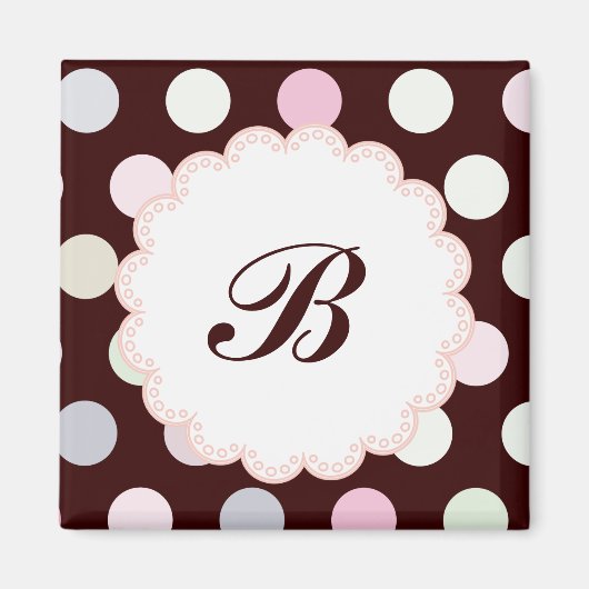 Bianca Monogrammed Magnet (Voorkant)