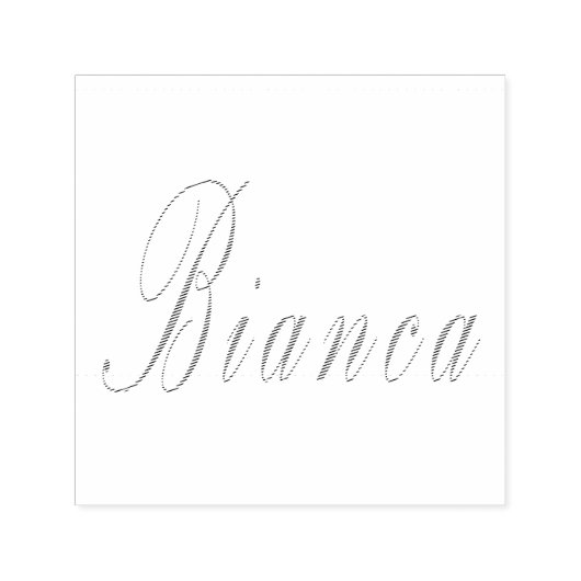 Bianca naamlogo,  zelfinktende stempel (Design)