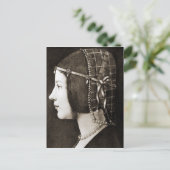 Bianca Sforza, Leonardo da Vinci Briefkaart (Staand voorkant)