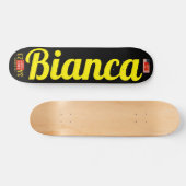 BIANCA Skateboard, 7¾" Deck Persoonlijk Skateboard (Horizontaal)