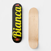 BIANCA Skateboard, 7¾" Deck Persoonlijk Skateboard (Voorkant)