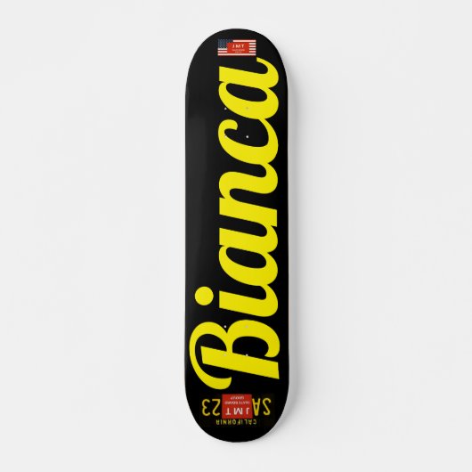 BIANCA Skateboard, 7¾" Deck Persoonlijk Skateboard (Voorkant)