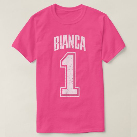 Bianca Supporter Number 1 Biggest Fan T-shirt (Design voorkant)