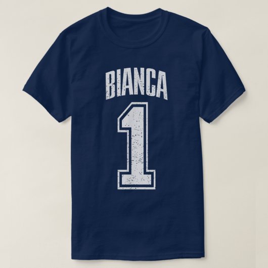 Bianca Supporter Number 1 Biggest Fan T-shirt (Design voorkant)