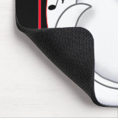 Bianca Toon Kat Music Mousepad Muismat (Hoek)