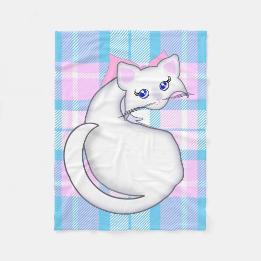 Bianca Toon Kitty Dekbed Fleece Deken (Voorkant)