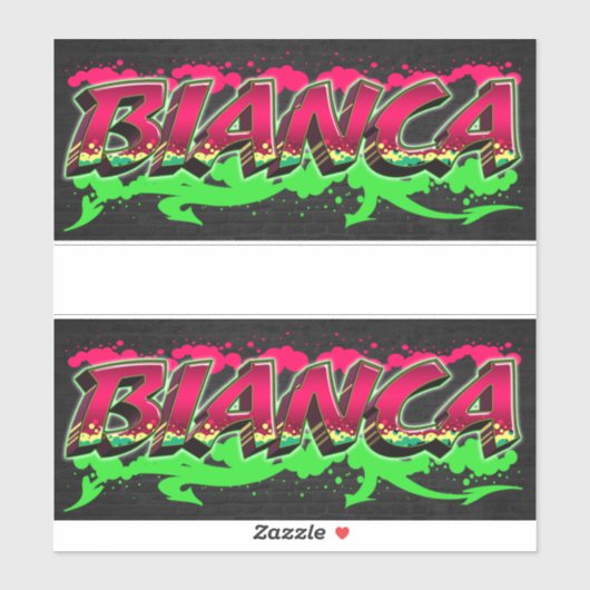 Bianca Vorname Name Graffiti Aufkleber Sticker (Vel)