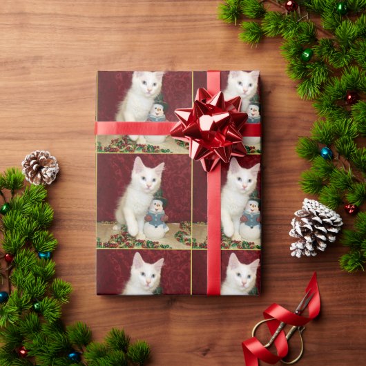 Bianca's Maine Coon Kerstmis - Kat Kerstmis Cadeaupapier (Feestdagen Geschenken)