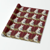 Bianca's Maine Coon Kerstmis - Kat Kerstmis Cadeaupapier (Uitgerold)