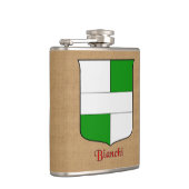 Bianchi achternaam Heraldic Shield Heupfles (Rechts)