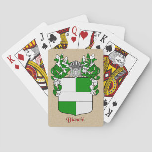 Bianchi Heraldic Shield op perkament Speelkaarten
