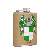 Bianchi Heraldisch Schild met Mantel en Helm Heupfles (Rechts)