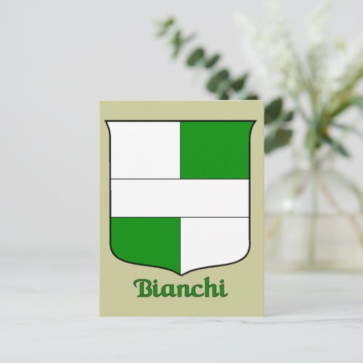 Bianchi Historical Shield Briefkaart (Staand voorkant)
