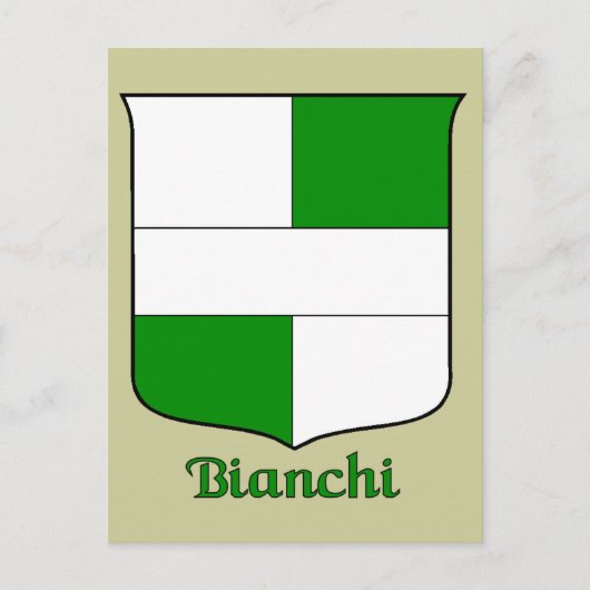 Bianchi Historical Shield Briefkaart (Voorkant)
