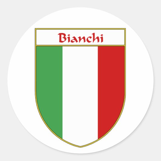 Bianchi Italiaans vlaggenschip Ronde Sticker (Voorkant)
