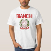Bianchi Italiaanse achternaam T-shirt (Voorkant)