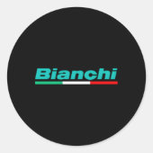 Bianchi Italiaanse fietsen Ronde Sticker (Voorkant)
