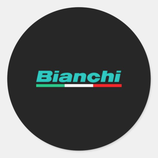Bianchi Italiaanse fietsen Ronde Sticker (Voorkant)