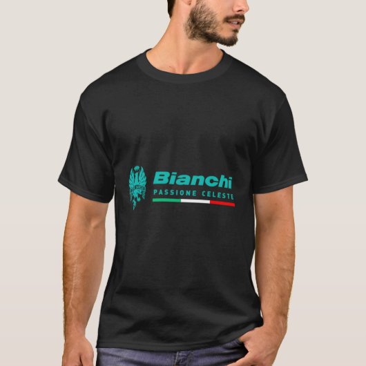 Bianchi Italiaanse fietsen T-shirt (Voorkant)