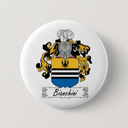 Bianchini Family Crest Ronde Button 5,7 Cm (Voorkant)