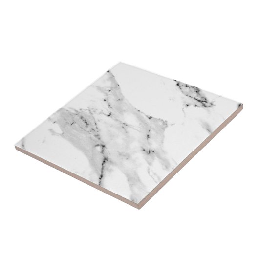 Bianco Carrara Marble Tegeltje (Zijkant)