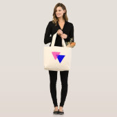 Biangles Biseksuele Pride Grote Tote Bag (Voorkant (model))